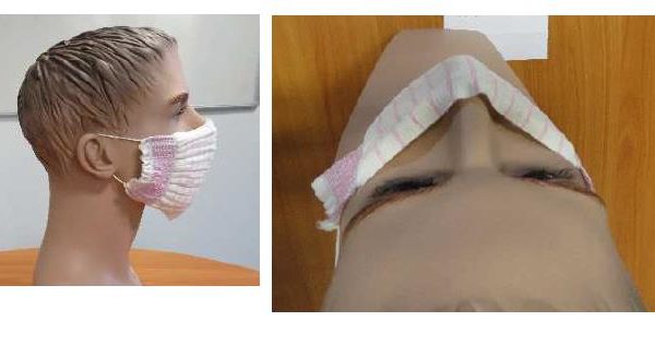 Masque en tissu lavable SANO norme AFNOR S76-001 UNS 1 (bande de 10 masques à découper)